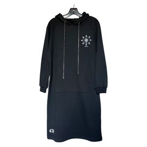 Black Chrome Hearts Hoodie Dress S/M